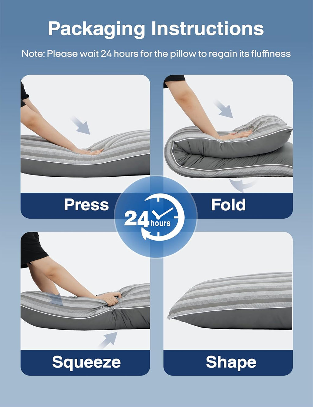 Zonli Cooling Body Pillow for Adults, Long Pillow with Memory Foam Adjustable, Firm Support Body Pillow for Side Sleeper, Pregnant, Back,…