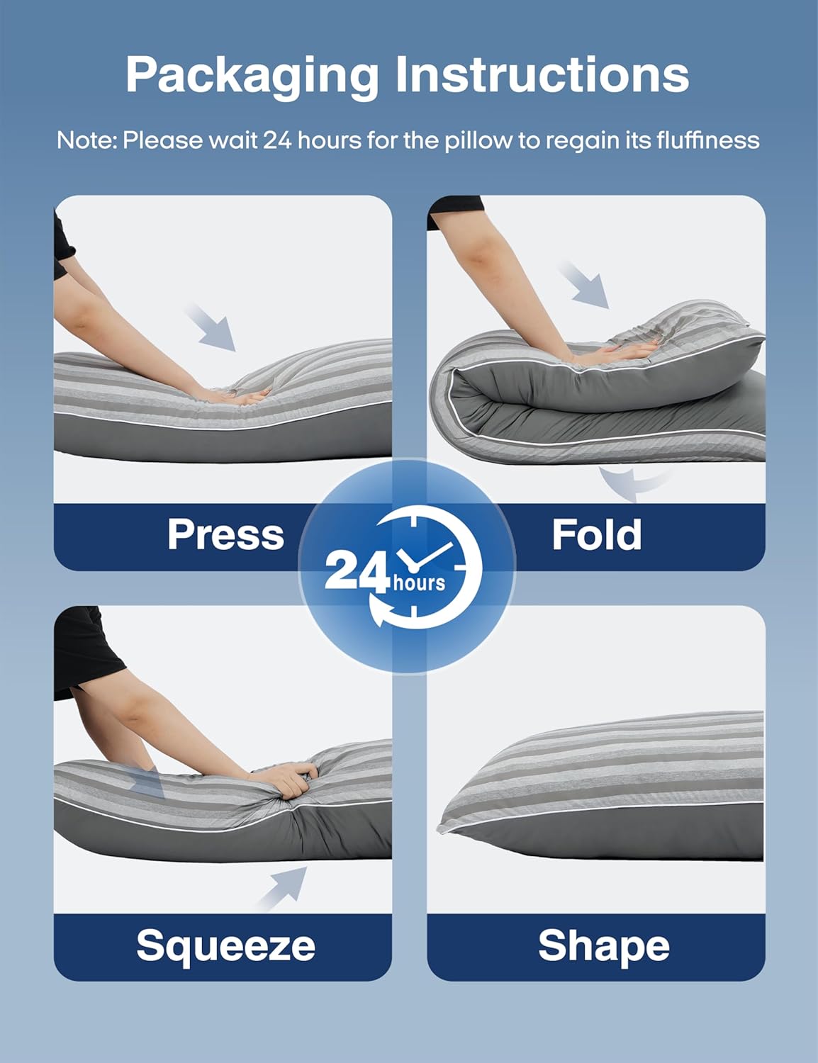 Zonli Cooling Body Pillow for Adults, Long Pillow with Memory Foam Adjustable, Firm Support Body Pillow for Side Sleeper, Pregnant, Back,…