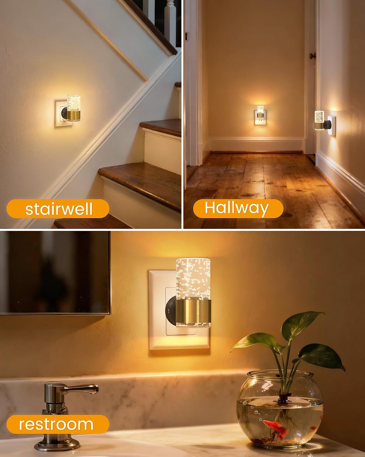 Niorsun Night Light Plug into Wall, Dimmable Nights Lights with 3 CCT & 5 Brightness Levels, Acrylic Plug in Night Light, Auto Dusk to…