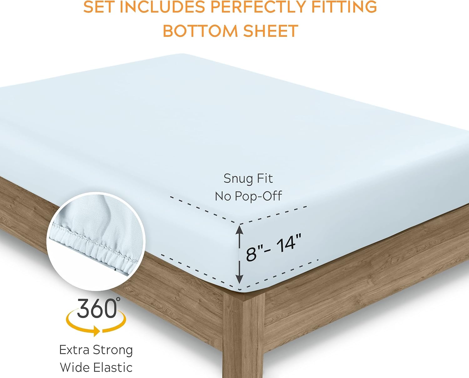 SleepMantra Sleep Mantra 100% Organic Cotton Full Bed Sheet Set - Soft & Cooling Percale Weave - 4 Piece Bedding Set with Deep Pocket - GOT…