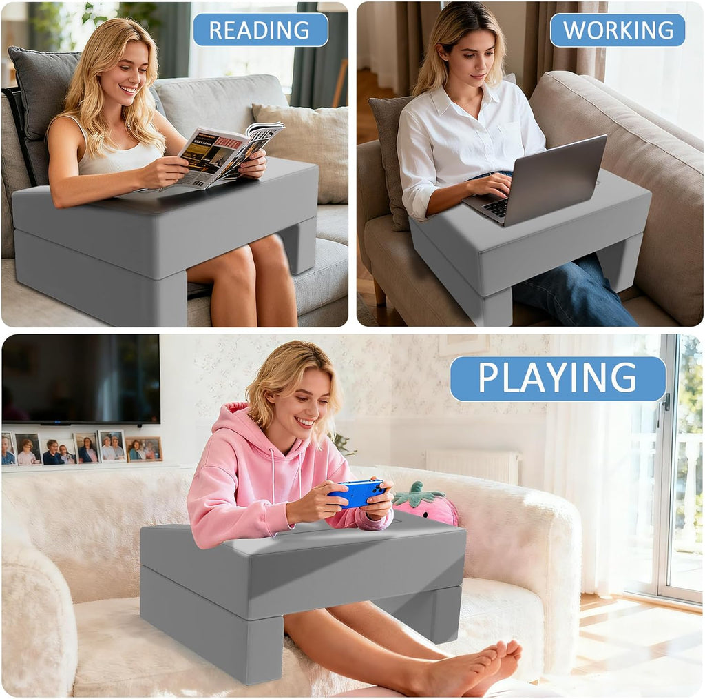Machine Washable Lap Desk Pillow with Removable Cover Adjustable Angle Gaming & Reading Pillow for Teens Adults Multipurpose Laptop Bed…