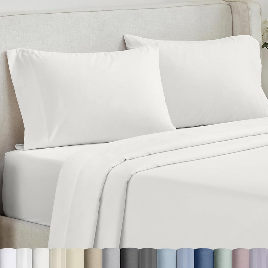 California Design Den 100% Cotton Pillow Cases King Size Set of 2 - Soft and Silky 500 Thread Count Sateen, Smooth and Comfortable with a…