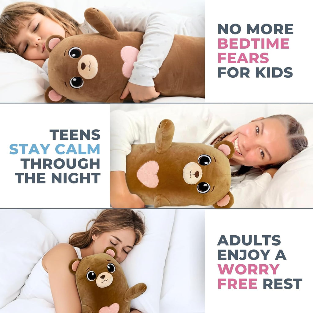 CuddlePaws Cuddle Paws Bear Plush Body Pillow for Kids | Long Stuffed Animal Cuddle Pillow | Soft Hugging Toy | Plushie Gift for Girls & Bo…
