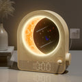 blonbar Sunrise Alarm Clocks for Bedrooms, Stepless Dimmable Moon Lamp Dual Alarm Clock with 12Levels Volume for Heavy Sleepers, 10 Natural…