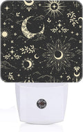 Moon and Sun Night Light, Plug-in Night Lights with Dusk-to-Dawn Sensor for Stairway, Hallway, Bedroom Sleep Friendly Ideal for…
