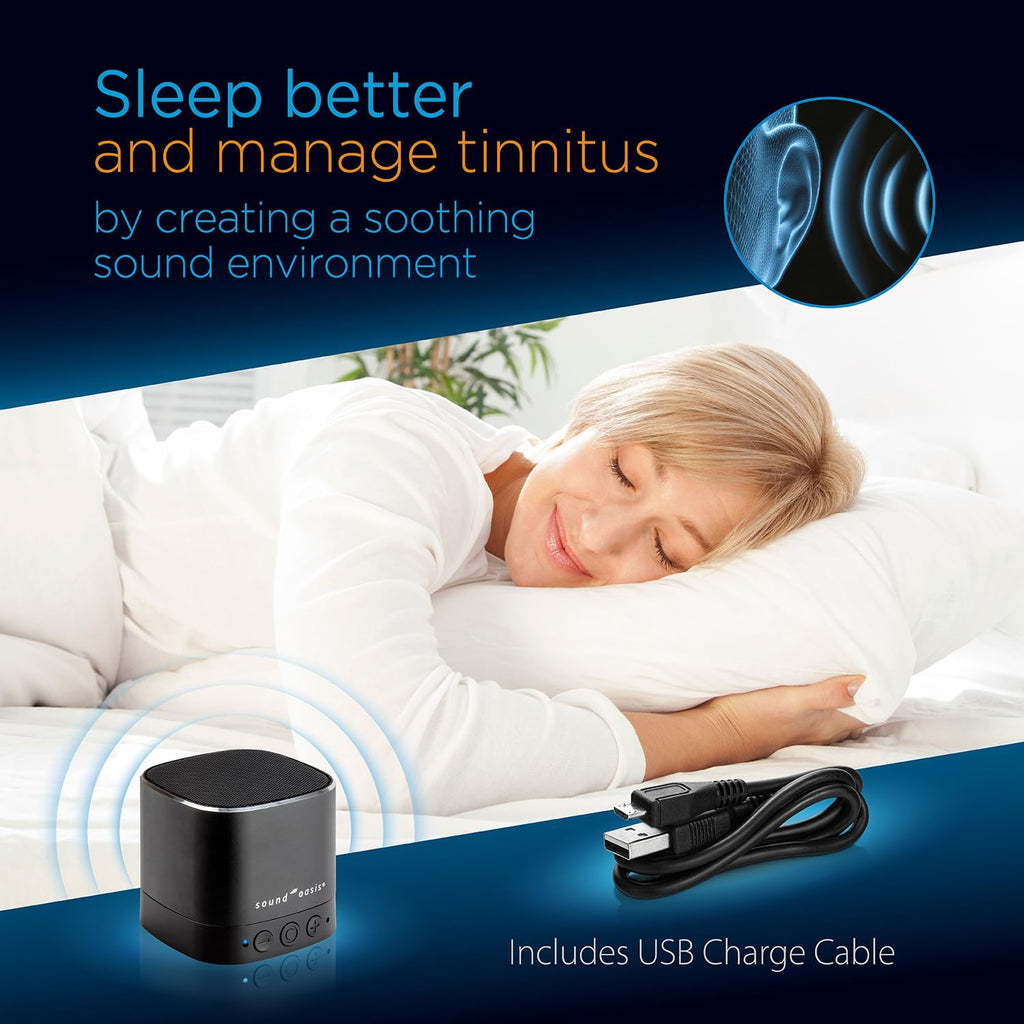 SoundOasis Sound Oasis® Bluetooth® Tinnitus Sound relaxation System® – 25 Built-in Tinnitus Relief & Relaxation Sounds, Extended 12-Hour…