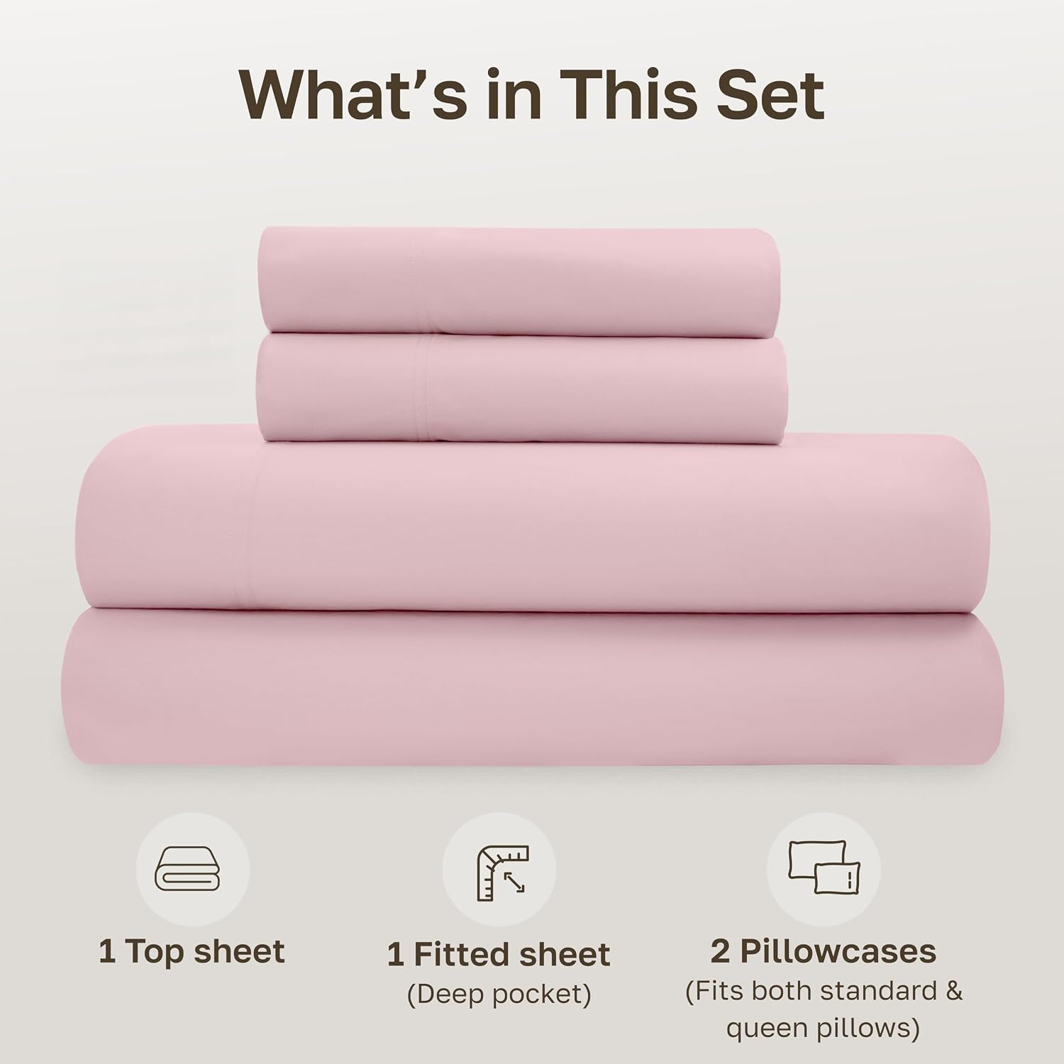 CaliforniaDesignDen California Design Den Queen Sheet Set - Soft 100% Organic Bed Sheets with Deep Pockets, Crisp Percale, Breathable and D…