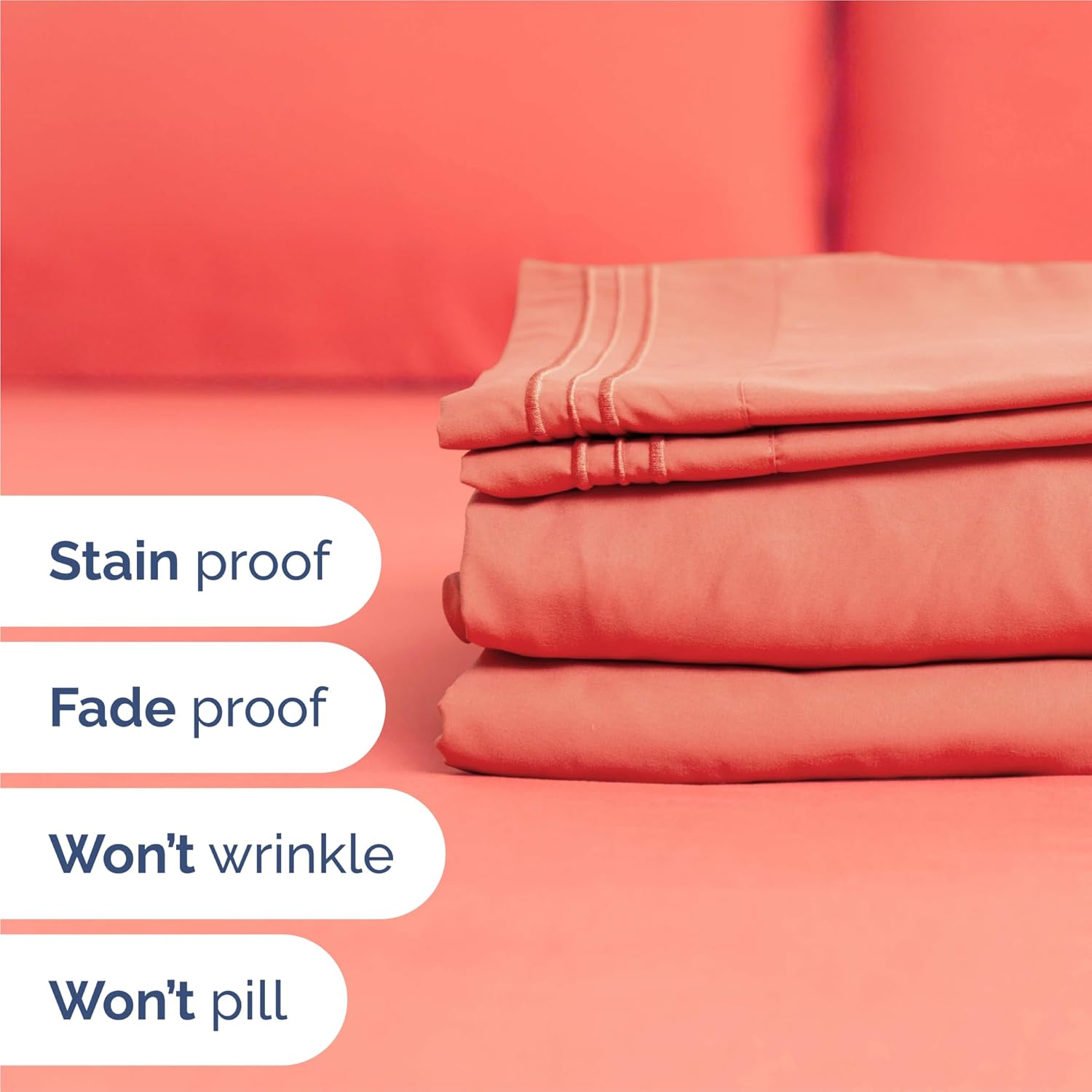 King Size 4 Piece Sheet Set - Comfy Breathable & Cooling Sheets - Hotel Luxury Bed Sheets for Women & Men - Deep Pockets, Easy-Fit, Extra…
