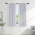 Ponydance PONY DANCE Greyish White Non-See-Through Curtains - 42 Wide by 72 Long Room Darkening Home Decor Window Treatments(60% Light Bloc…