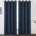 Lemomo Navy Blue Thermal Blackout Curtains/52 x 108 Inch/Set of 2 Panels Room Darkening Curtains for Bedroom 108 Inch Blue
