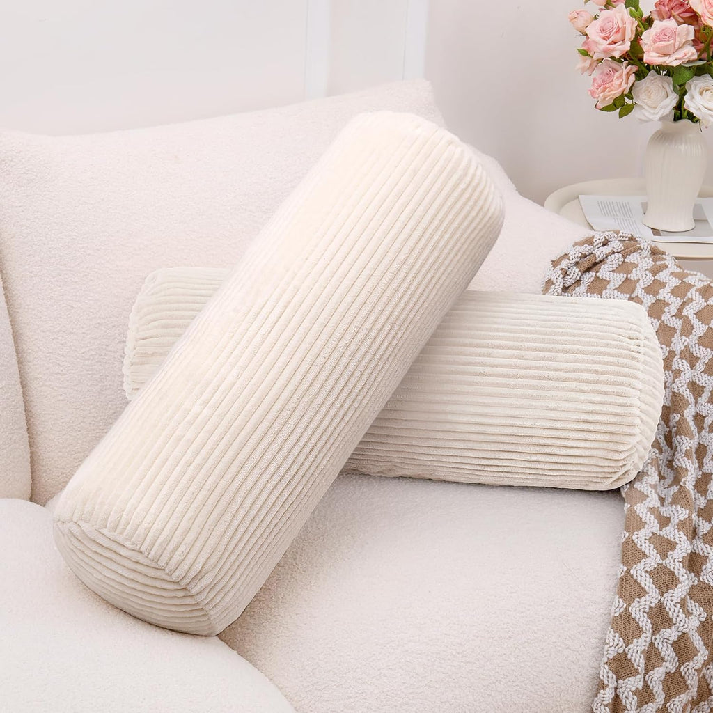 1Middleone 1 MIDDLE ONE Body Pillow, Memory Foam Body Pillows for Adults Sleeping, Decorative Bolster Pillow for Couch and Bed, Long Cylind…