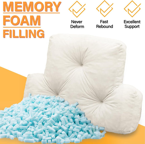 1 MIDDLE ONE Back Pillow for Chair, Memory Foam Lumbar Pillow for Back Support, Back Rest Cushion for Office, Sofa, Couch Sitting…