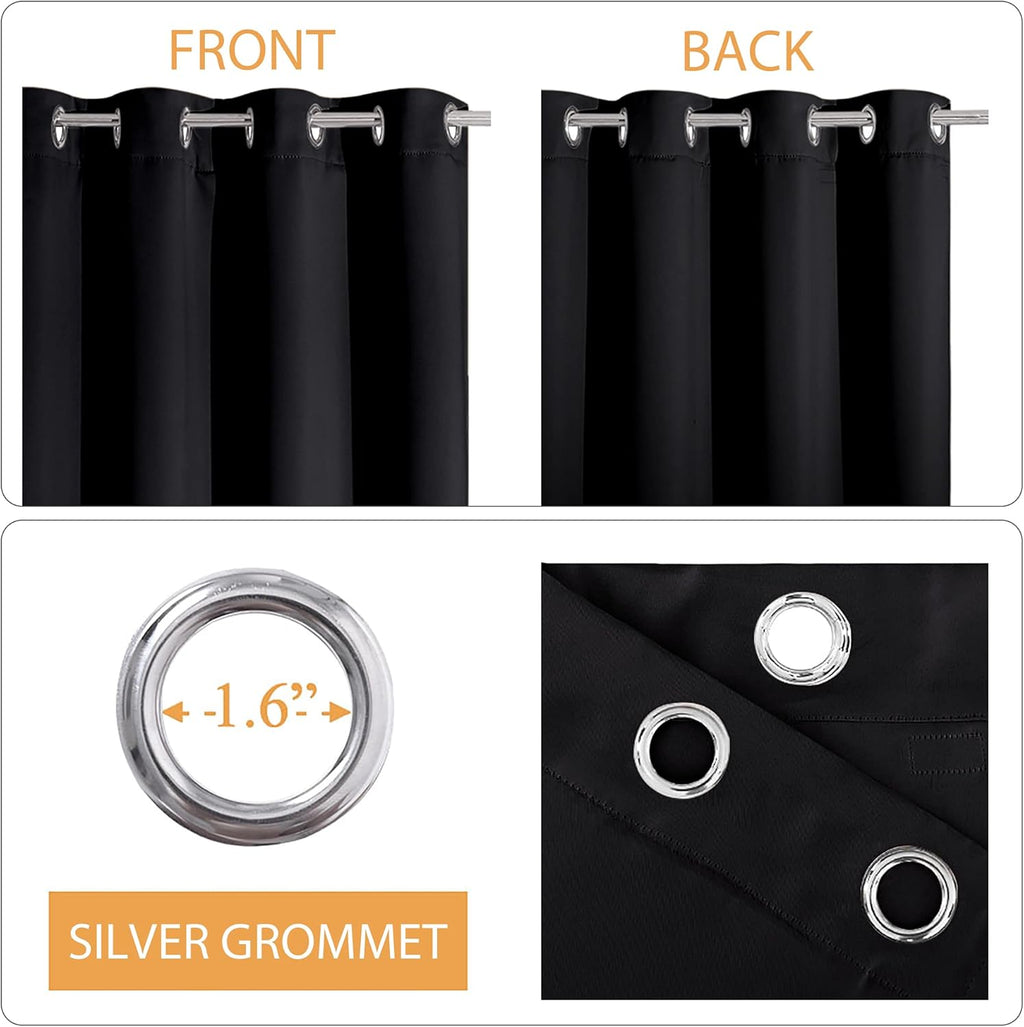 Rybhome RYB HOME 3-in-1 Soundproof - Blackout - Energy Saving Curtains for Bedroom, Soundproof Blanket Curtains for Living Room Boy Nursery…