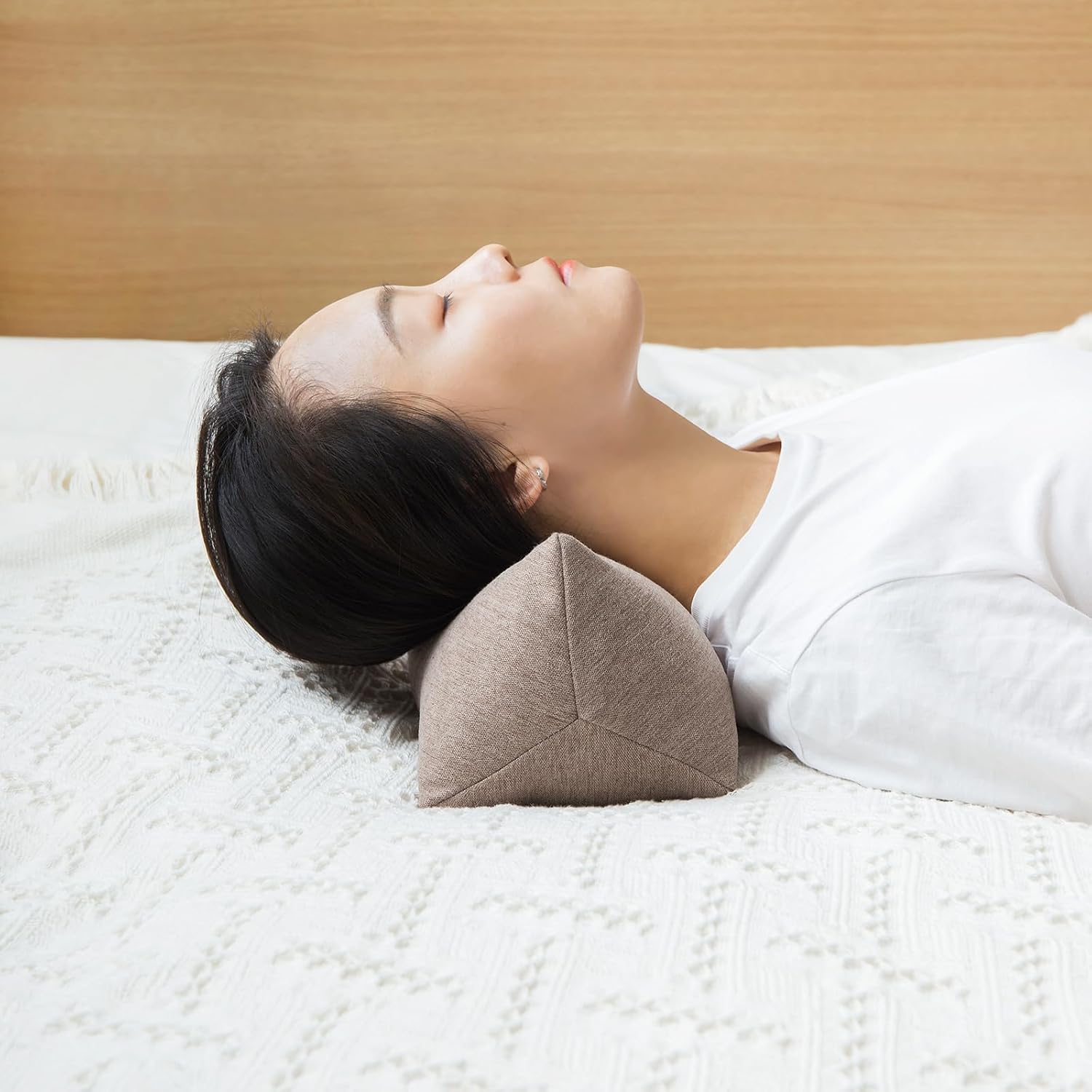 Gloryseason Buckwheat Neck Support Pillow Cervical Neck Cylinder Bolster Pillow, Buckwheat Hulls Adjustable Roll Pillow, Neck for Back and Si…