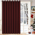 Yakamok Extra Wide Blackout Curtain for Sliding Glass Door, Grommet Thermal Insulated Room Divider Curtain 100W x 84L inch, Room…