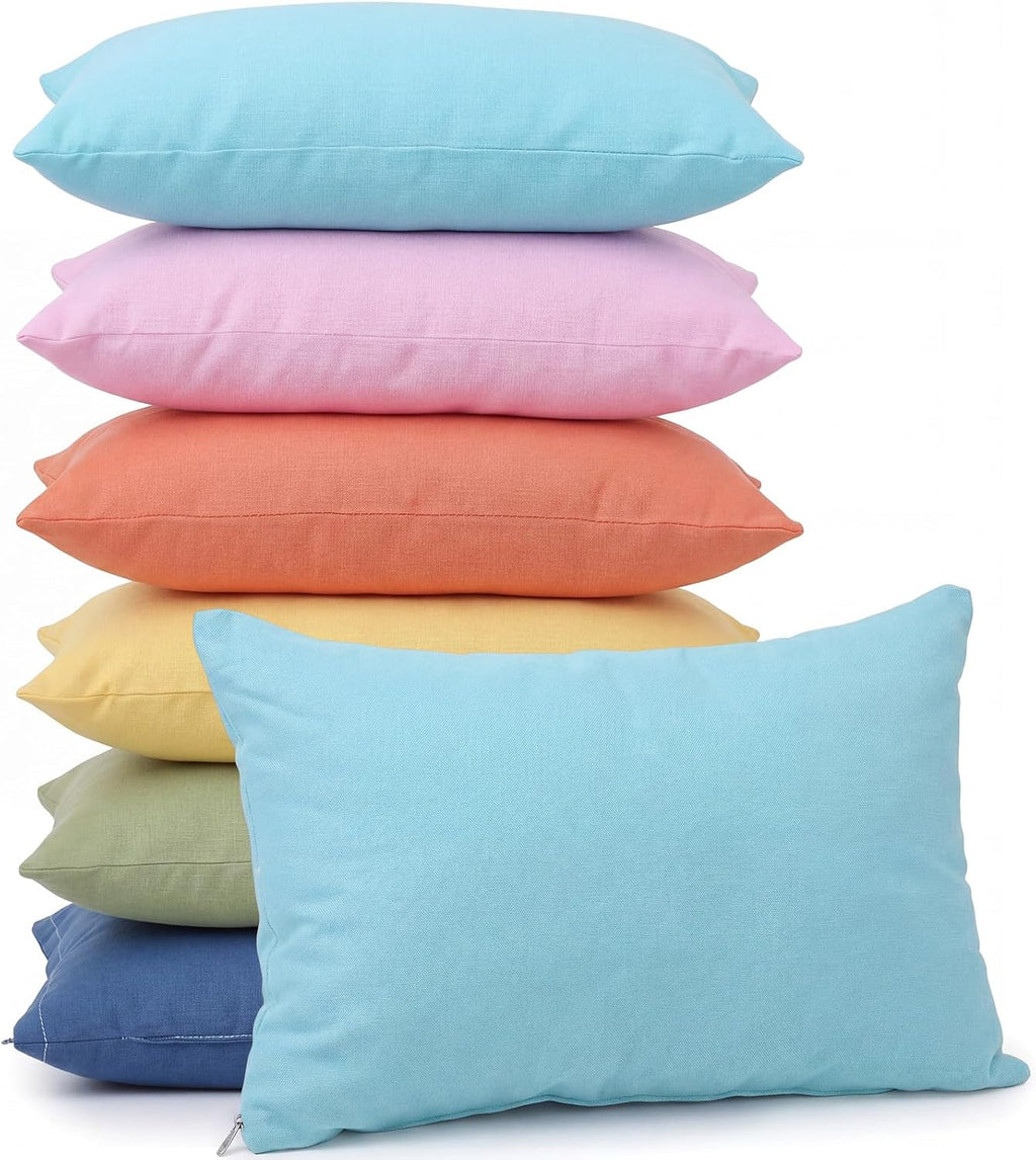 Kigley 6 Pack Mini Pillow Bulk Small Pillows 14"x9" Soft Travel Nap Pillow for Daycare Nap Time Pet Neck Lumbar (Multicolor) 6 Pack