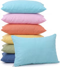 Kigley 6 Pack Mini Pillow Bulk Small Pillows 14"x9" Soft Travel Nap Pillow for Daycare Nap Time Pet Neck Lumbar (Multicolor) 6 Pack
