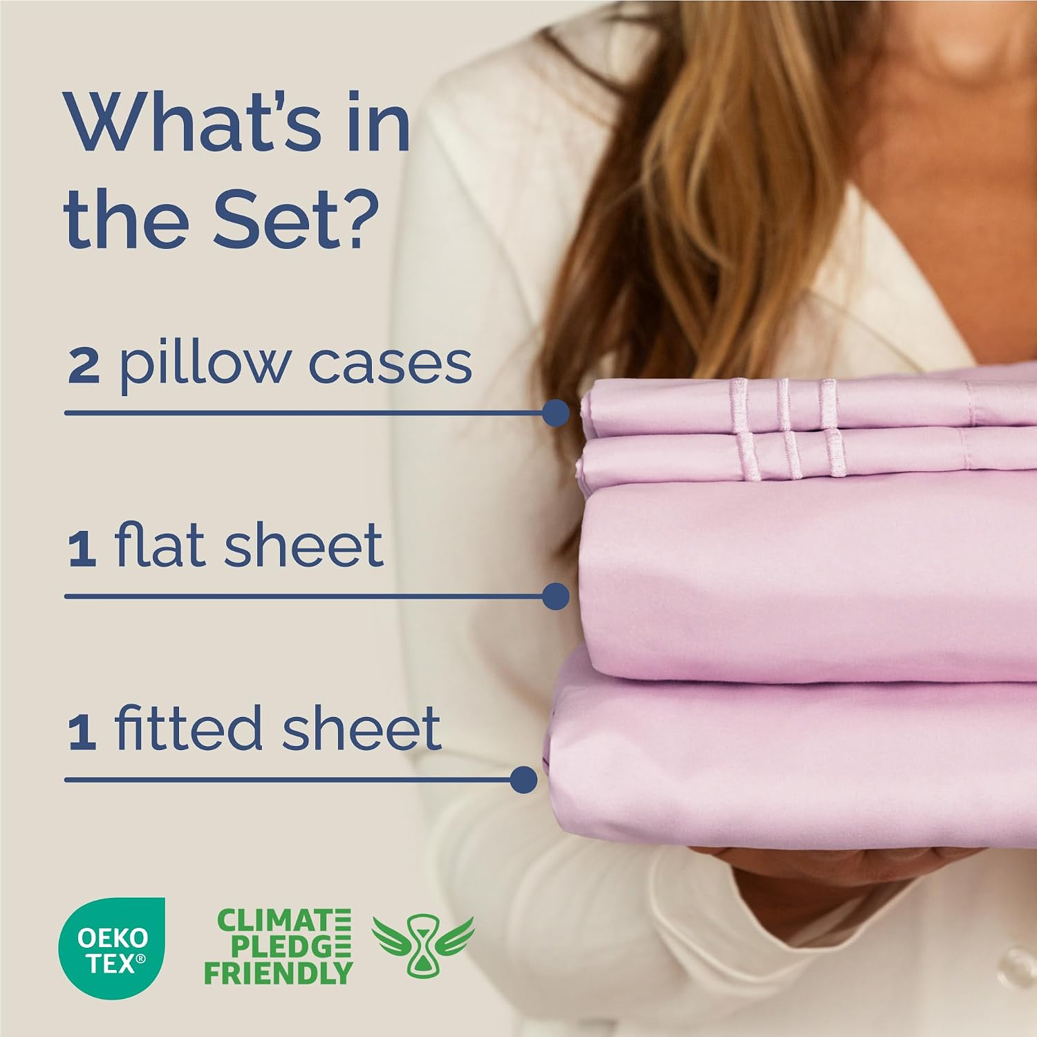 Full Size 4 Piece Sheet Set - Comfy Breathable & Cooling Sheets - Hotel Luxury Bed Sheets for Women and Men - Deep Pockets, Easy-Fit…