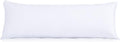 Evolive Ultra Soft Microfiber Body Pillow Cover/Pillowcases 21"x54" with Hidden Zipper Closure (21"x54" Body Pillow Cover, White)