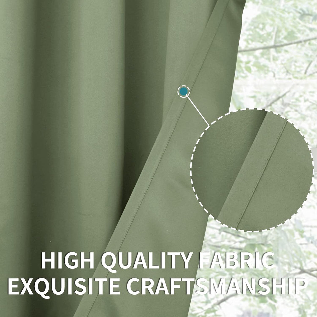 BGment Room Darkening Curtains 54 Inches Long - Grommet Thermal Insulated Drapes Window Treatment Curtains for Bedroom, 2 Panels, 52 x 54 I…