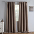 Igemaeve Blackout Curtains 96 Inch Length 2 Panels Set, Black Out Curtains for Bedroom 96 Inch Long, Rod Pocket Energy Saving Room Darkenin…