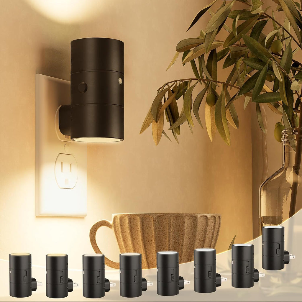 Niorsun Night Lights Plug into Wall, Dimmable with 3 Color Modes & Auto On/Off Sensor, Ultra- Nightlight for Hallway, Bathroom, Bedroom…