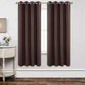 Joydeco Blackout Curtains 72 inches Long 2 Panels Set, Thermal Insulated Long Curtains & Drapes 2 Burg, Room Darkening Grommet Drapes for B…
