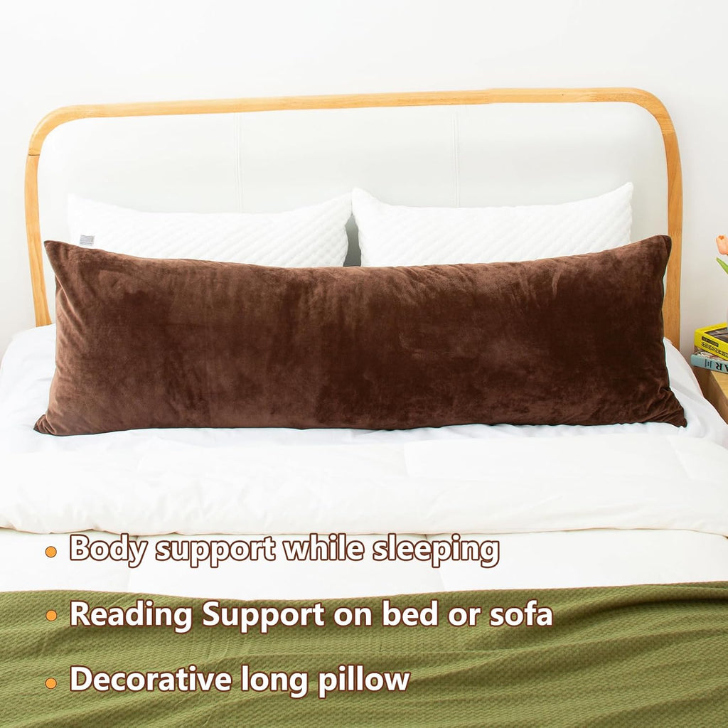 1 MIDDLE ONE Body Pillow, Memory Foam Body Pillows for Adults Sleeping, Long Pillow for Bed, Big Large Firm Full Body Pillow for Side…
