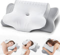 Faiord Cervical Pillow for Neck - Cooling Ergonomic Dual-Sided Orthopedic Neck Pillow with Ice Silk Pillowcase, Breathable Memory Foam Cont…