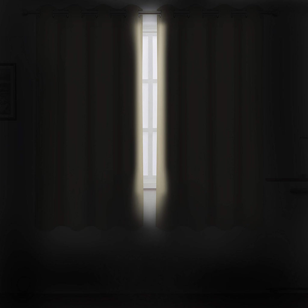 Lemomo Beige Blackout Curtains 66 x 63 Inch Length/Set of 2 Curtain Panels/Thermal Insulated Room Darkening Blackout Curtains for Bedroom 6…