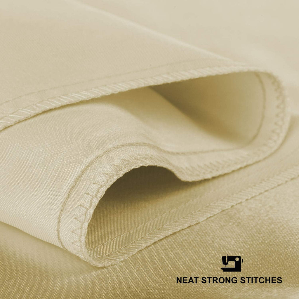 BLISSFORD Luxury Satin Pillowcase for Hair – Standard Satin Pillowcase with Zipper, Ivory (1 per Pack)