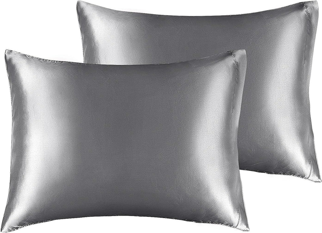 Bedelite Satin Pillowcase for Hair and Skin, Super Soft and Cooling Similar to Silk Pillow Cases 2 Pack with Envelope Closure, Gift for Wom…