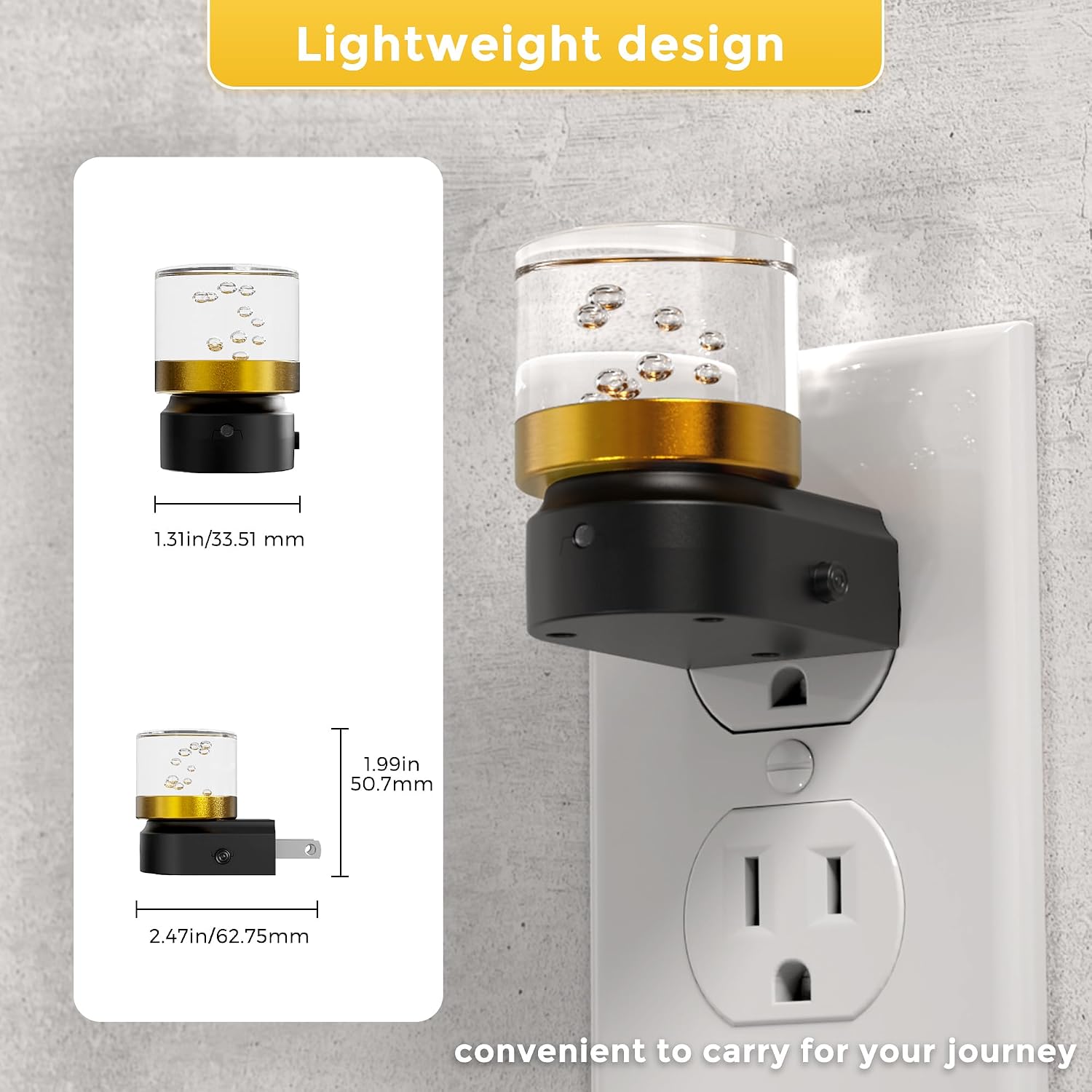L LOHAS LED Night Lights Plug into Wall, 3000K/4000k/5000K Adjustable Color Temperature Bubble Night Light, Dusk to Dawn Sensor for…
