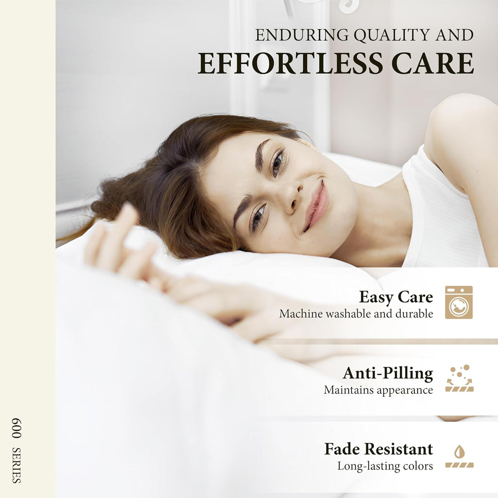 AshtonSheets 100% Egyptian Cotton Queen Size Sheet Set - 600 Series Refined Collection Sheets Set for Queen Size Bed (4 PC, Teal), Soft, Co…