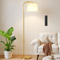 Ambimall Remote-Controlled Floor Lamp - Color Temperature Adjustable and Fully Dimmable, Standing Lamp for Living Room with Rotating…