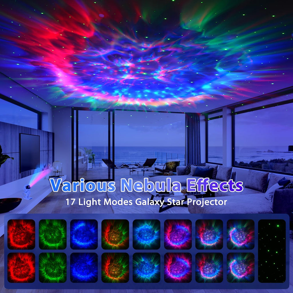 Astronaut Galaxy Projector, Star Projector, Night Light for Kids with Timer and Remote, Room Decor, Galaxy Projector for Bedroom…
