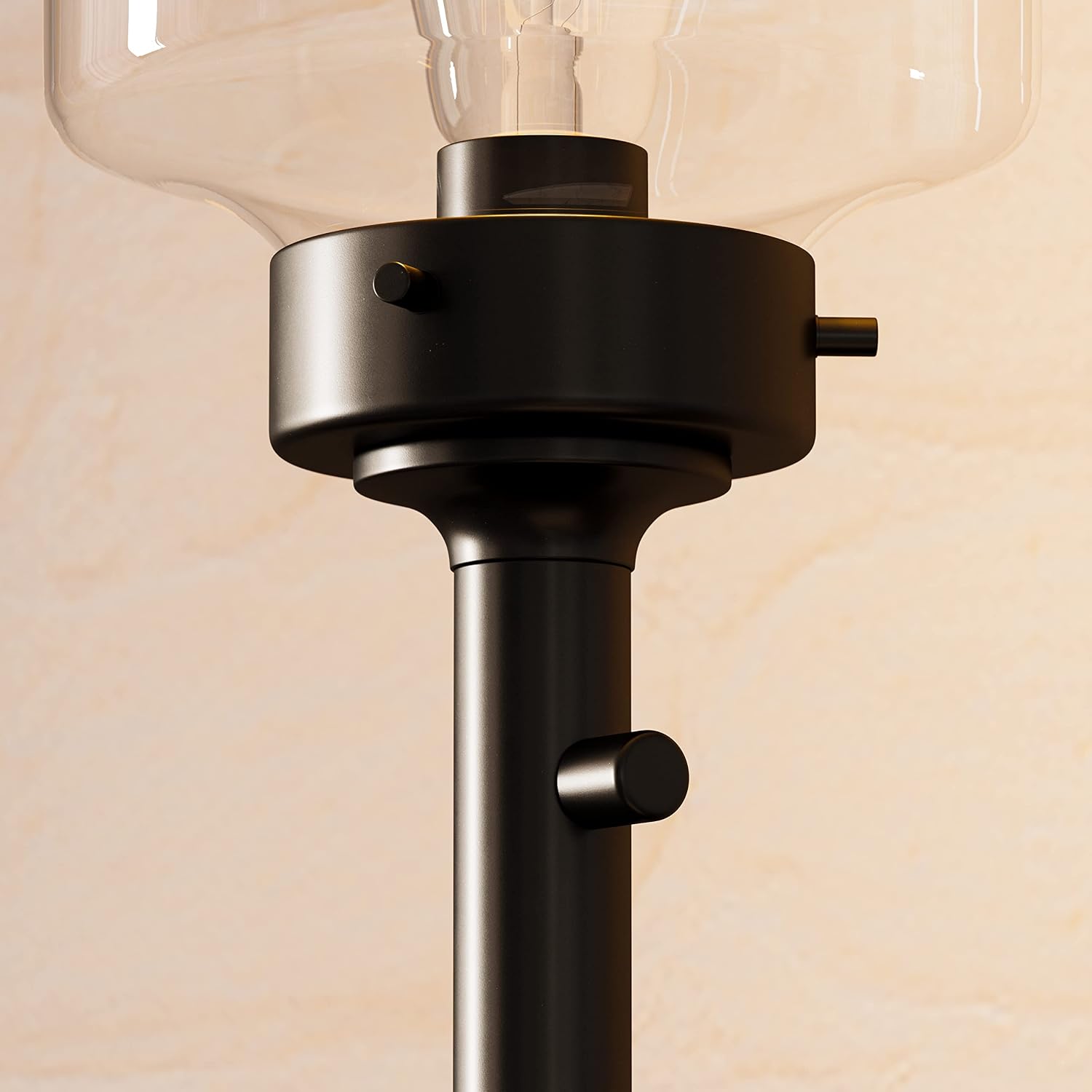 Kenroy Home 32407ORB Casey Table Lamp with Oil Rubbed Bronze Finish, Rustic Style, 28.25" Height, 7.875" Width, 7.875" Depth