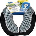 Cloudz Comfort Gel Memory Foam Travel Neck Pillow - Black