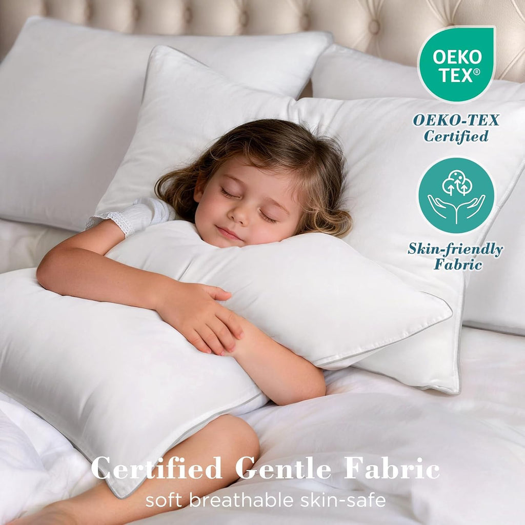 Viewstar Bed Pillows Different Size Set of 2, Hotel Collection, Down Alternative Pillow for Back, Stomach or Side Sleepers, Double Stitch W…