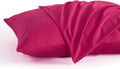 Ntbay Standard Pillow Cases Set of 2, 2 Pack Brushed Microfiber 20x26 Pillow Cases, Soft, Wrinkle, Fade, Stain Resistant Magenta Pillow Cas…
