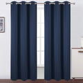 Lemomo Navy Blue Thermal Blackout Curtains/42 x 95 Inch/Set of 2 Panels Room Darkening Curtains for Bedroom 95 Inch Blue