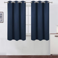Lemomo Navy Blue Blackout Curtains 34 x 54 Inch Length/Set of 2 Curtain Panels/Thermal Insulated Room Darkening Blackout Curtains for Bedro…
