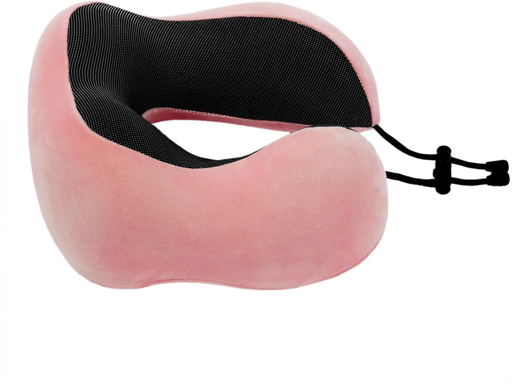 Makimoo Memory Foam Travel Pillow, Neck Pillow with 360-Degree Head Support, Comfortable and Lightweight, Ideal for Sleeping on Airplane, C…