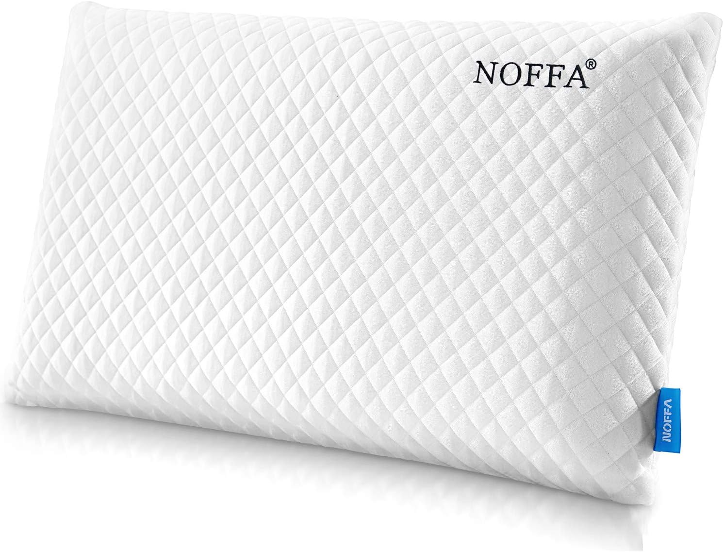 Noffa Bouncy Orthopedic Neck Support Pillow for Sleeping, Special Foam Deep Sleep Pillow, Bed Pillow for Side, Back, Stomach Sleepers, Remo…