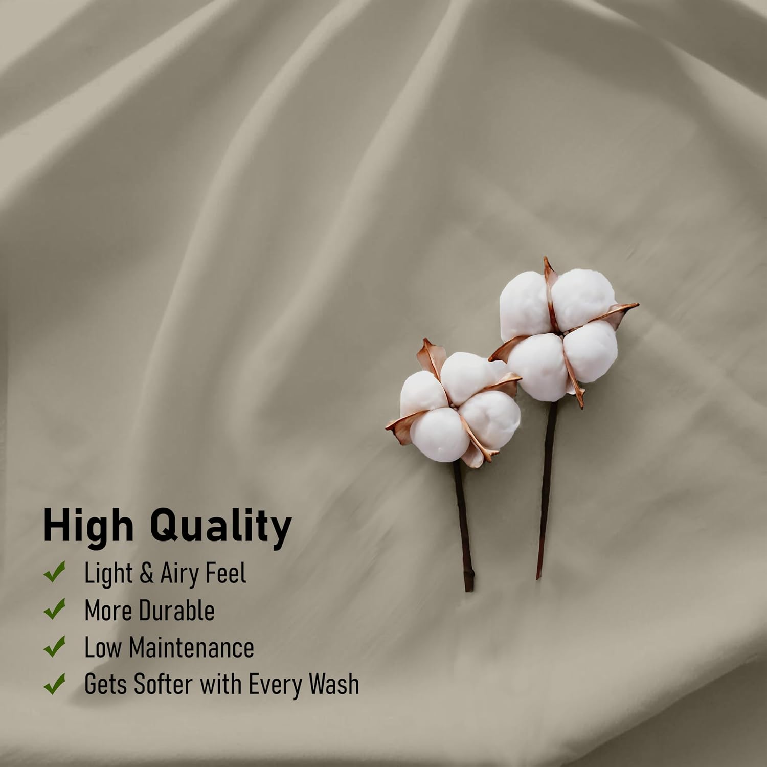Ruvanti 100% Cotton Percale Sheets Queen Size – Crisp Cooling Bed Sheets for Hot Sleepers, Deep Pocket 16”, Soft Breathable & Durable Hotel…