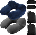 Sintuff 2 Pack Inflatable Travel Pillow for Airplanes Inflatable Neck Flight Pillows with Compact Bag and Blindfold for Traveling…