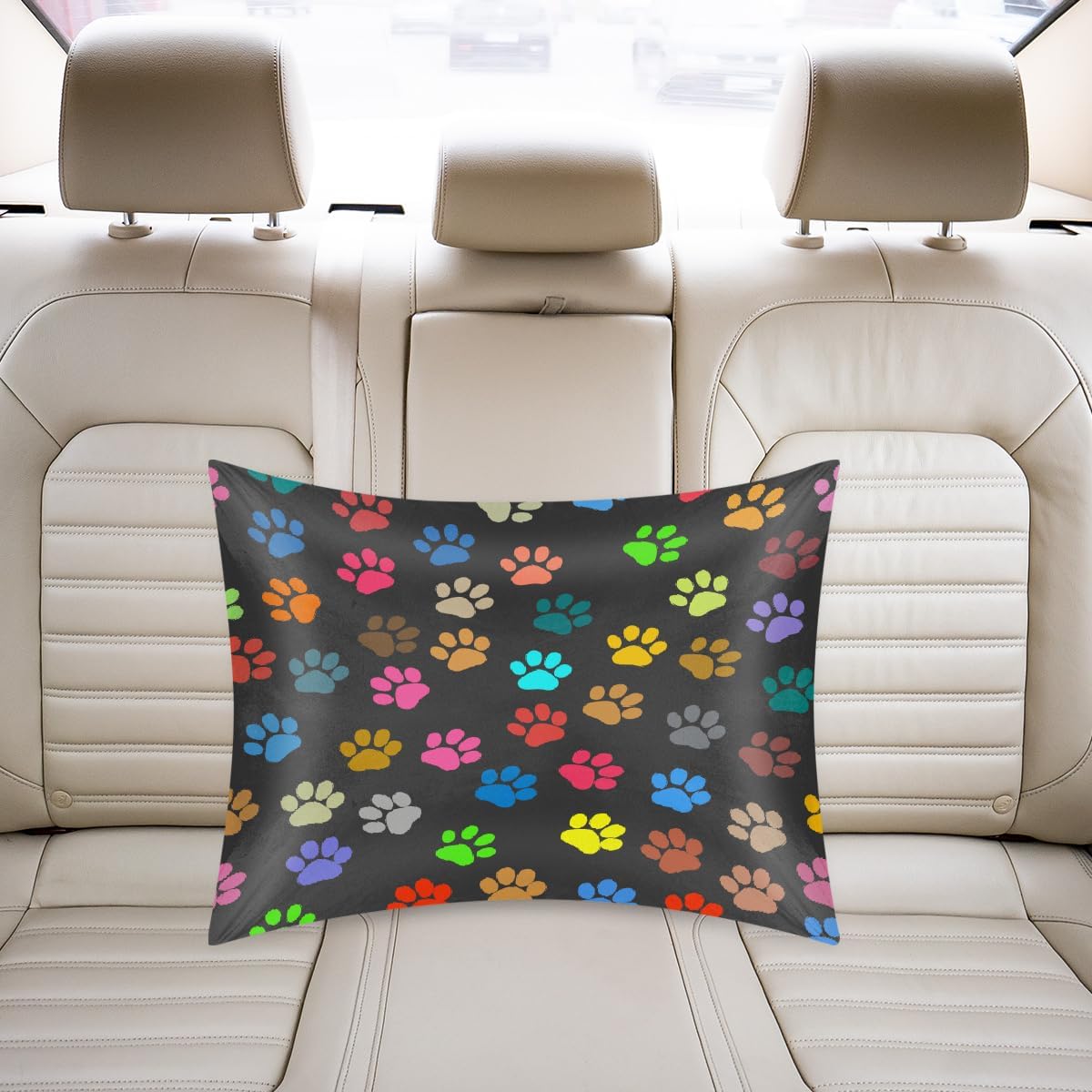 Color Dog Paw Print Satin Pillowcase for Hair and Skin Soft Silk Pillow Cases with Envelope Closure Cooling Pillow Case Slip 15.99 Pillow…