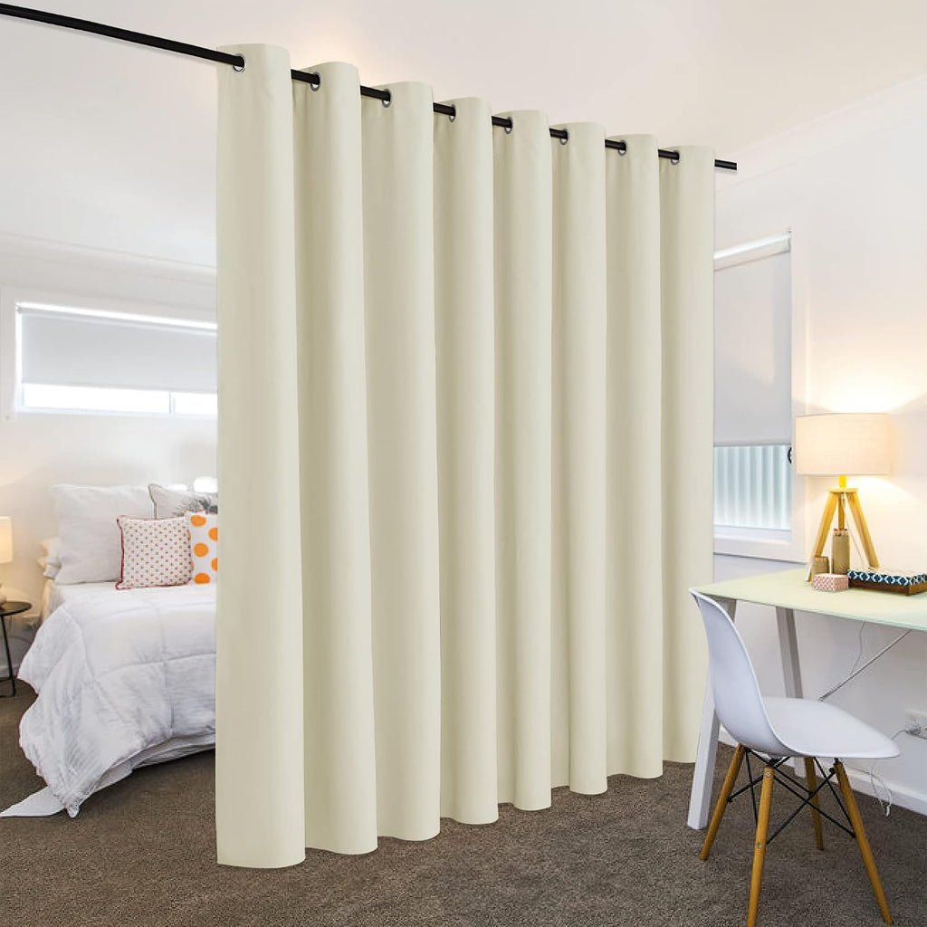 Rybhome RYB HOME Blackout Divider Curtains for Living Room, Noise Reducing Privcay Vertical Blinds Drapes Grommet Top for Home Office Kids…