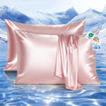 Elegear Cooling Pillow Cases Set of 2 for Hot Sleepers, Softer Than Silk Pillow Cases for Hair & Skin, Upgraded Arc-Chill Cooling Satin…