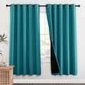Nicetown 100% Blackout Window Curtain Panels, Full Light Blocking Drapes with Black Liner for Nursery, 72-inch Drop Thermal Insulated Drape…